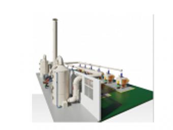 Waste gas treatment equipment